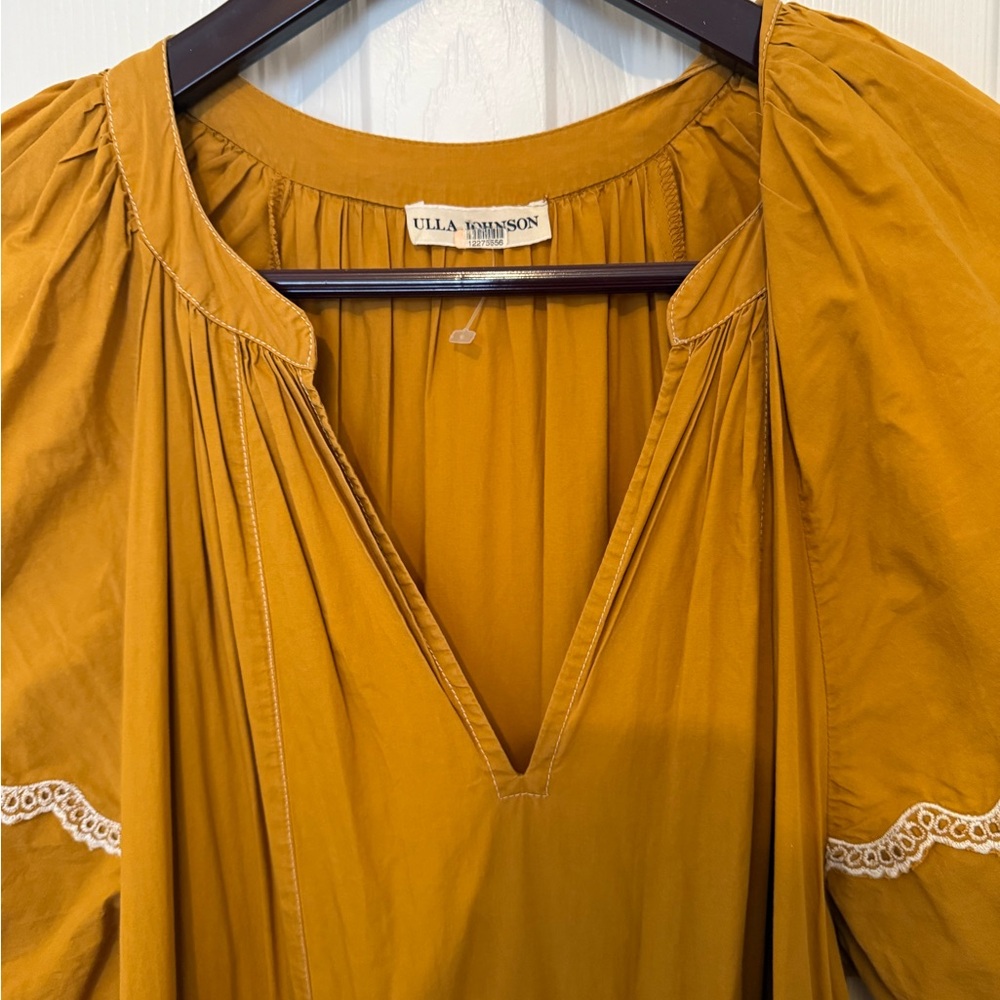 Ulla Johnson - Claribel Dress - Women - Cotton/Polyester - 2 - Yellow - Picture 7 of 8